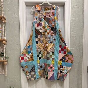 Handmade Upcycled Patchwork Quilt Dress